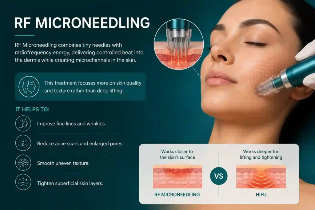 What Does RF Microneedling Do That HIFU Alone Cannot Corby