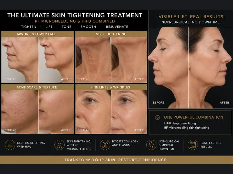 Results of combined treatment for the ultimate skin tightening treatment Corby
